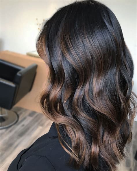 balayage on black hair
